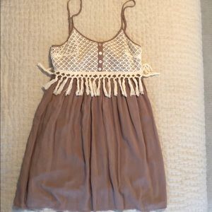 Tassel and crochet dress